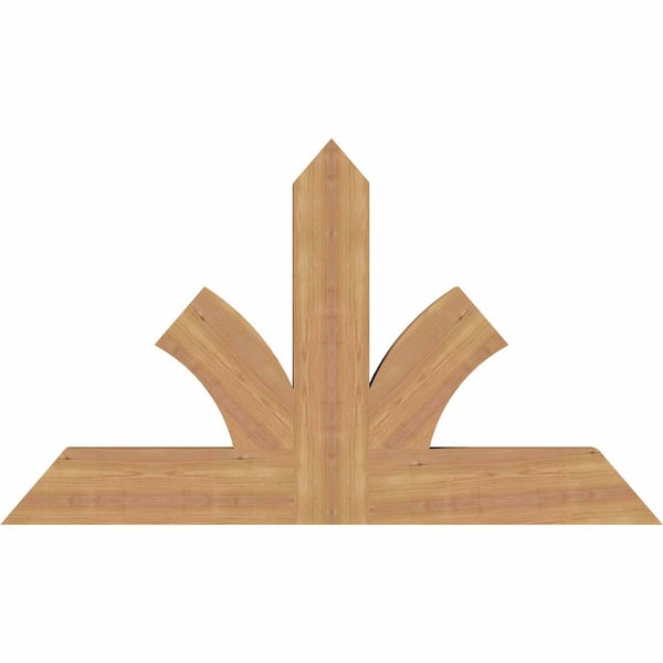 Ekena Millwork Richland Timber Gable Bracket, Western Red Cedar, 48"W x 28"H x 3 1/2"D x 5 1/2"F, 14/12 Pitch GBW048X28X0406RIC00SWR - main